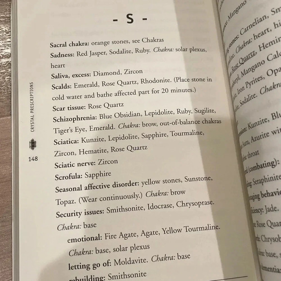 CRYSTAL
PRESCRIPTIONS  A-Z guide to 1,200 symptoms and their healing cry… - Picture 4 of 5